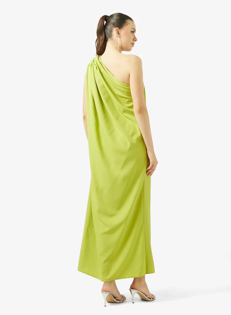Ginger One Shoulder Resort Dress with Slit